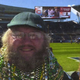 Beckman was allowed on the field at a Bears game previously. He submitted this image as part of his lawsuit.